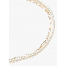 Gisel B - Collar con perlas - Talla única - Dorado