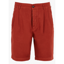 Homecore - Short droit en coton et lin - Taille 30 - Rouge