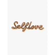 I Code - Pin mit aufschrift selflove - Einheitsgröße - Golden