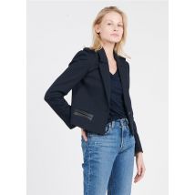 Ikks - Short jacket with tailored collar - 34 Size - Blue