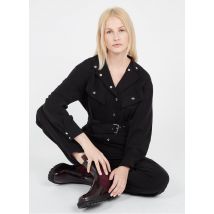 Iro - Mono recto con cinturón - Talla 36 - Negro