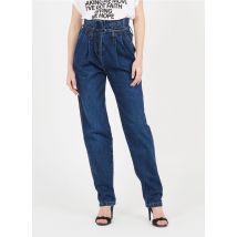 Iro - Straight-fit katoenen jeans met hoge taille en ceintuur - 38 Maat - Blauw