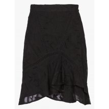 Iro - Korte rok met borduursel - 34 Maat - Zwart