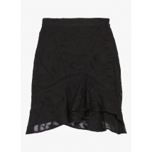 Iro - Korte rok met borduursel - 40 Maat - Zwart