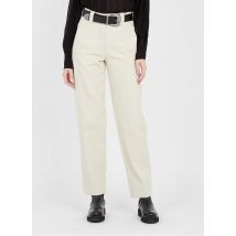 Iro - Pantalón recto de algodón - Talla 38 - Beige