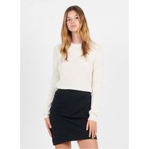 Iro - Trui met ronde hals en ribbelpatroon - M Maat - Beige