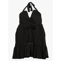 Iro - Halflange jurk van gemengde zijde met v-hals - 36 Maat - Zwart