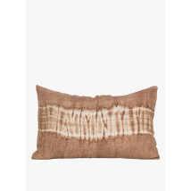 Jamini - Funda de cojín de algodón tie-dye (30 x 50 cm) - Talla única - Marrón