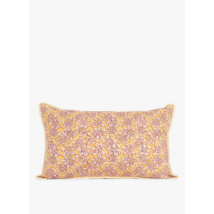 Jamini - Katoenen kussenhoes met bloemenprint - 40x65 cm - Een Maat - Geel
