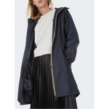 K-way - Windfester regenmantel aus ripstop-nylon mit reißverschluss und kapuze - Größe XL - Blau