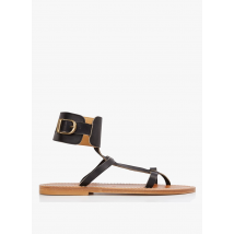 K Jacques - Hoge leren sandalen - 39 Maat - Zwart