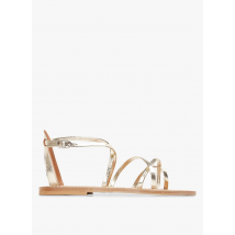 K Jacques - Platte - leren sandalen - 39 Maat - Beige