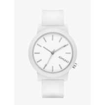Komono - Horloge met bandje van siliconen - Een Maat - Wit