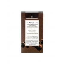 Korres - Tinte permanente con aceite de argán, castaño dorado 5.3 - 50ml - Marrón
