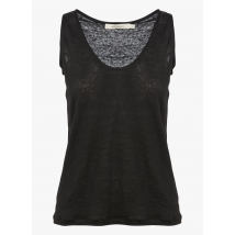 La Fee Maraboutee - Linnen singlet met ronde hals - S Maat - Zwart