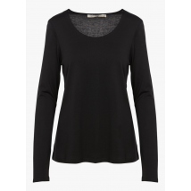 La Fee Maraboutee - Tee-shirt col rond en lyocell et coton - Taille L - Noir