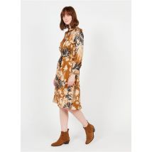 La Petite Francaise - Robe midi en viscose imprimée - Taille 40 - Jaune