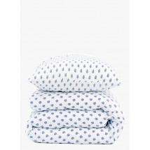 Lucas Du Tertre - Parure de lit imprimée en coton - Taille 220x240 cm - Bleu