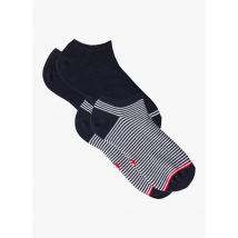 Le Slip Francais - Duo de socquettes en coton bio - Taille 39/42 - Bleu
