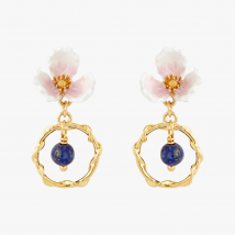 Les Nereides - Brass flower earrings - One Size - Multicolored