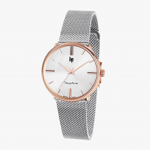 Lip - Steel watch with milanese strap - One Size - Silver