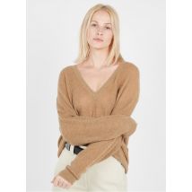 Iro - Trui van met v-hals wolblend met alpaca - M Maat - Beige