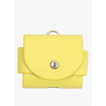 Louvini Paris - Etui pour airpods en cuir - Taille AirPods Pro - Jaune