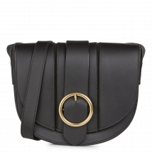 Maison 123 - Leather shoulder bag - One Size - Black