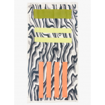 Mapoesie - Drap de plage imprimé en coton - Taille Unique - Noir