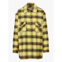 Margaux Lonnberg - Camisa de mezcla de lana a cuadros oversize - Talla 36 - Amarillo