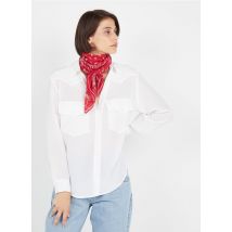 Margaux Lonnberg - Zijden blouse met klassieke kraag - 40 Maat - Wit