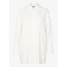 Margaux Lonnberg - Camisa larga de algodón con cuello clásico - Talla 40 - Blanco