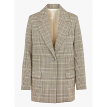 Margaux Lonnberg - Scheerwollen jasje met reverskraag en mannelijke look - 36 Maat - Beige