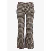 Mat Fashion - Geruite broek met wijd uitlopende pijpen - 50 Maat - Bruin