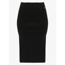 Mat Fashion - Strakke - effen jurk met kokerrok - 50-52 Maat - Zwart