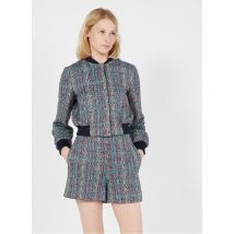 Max&co. - Blouson col rond en coton mélangé - Taille 40 - Bleu