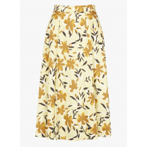 Max&co. - Falda recta estampada - Talla 38 - Amarillo