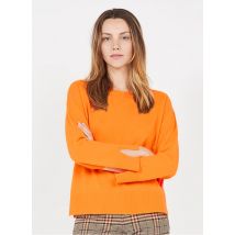 Max&co. - Trui met ronde hals wolblend met kasjmier - S Maat - Geel