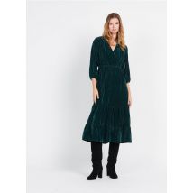 Max&co. - Robe longue Col V - Taille 40 - Vert