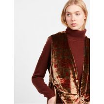 Mes Demoiselles - Giletje van velours - 1 Maat - Blauw