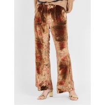 Mes Demoiselles - Pantalón recto tacto aterciopelado - Talla 38 - Azul