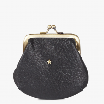 Mila Louise - Glitter leather wallet - One Size - Black