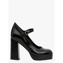 Minelli - Zapatos de salón de piel con tacón - Talla 39 - Negro