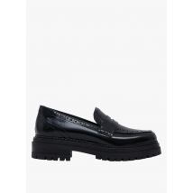 Minelli - Lakleren loafers met hak - 39 Maat - Zwart