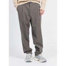 Minimum - Pantalon chino à carreaux - Taille 30 - Marron