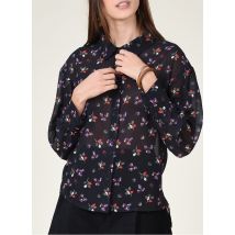 Molly Bracken - Blouse met klassieke kraag en print - L Maat - Zwart