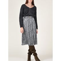 Molly Bracken - Midi-faltenrock mit python-print - Größe L - Grau
