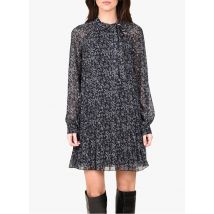 Molly Bracken - Kurzkleid aus geblümtem voile mit rundhalsausschnitt - Größe L - Schwarz