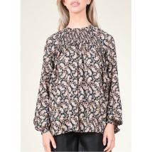 Molly Bracken - Top met ronde hals - print en smokwerk - S Maat - Multikleurig
