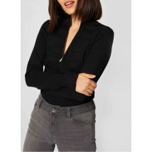 Morgan - Jersey con cuello alto y cremallera - Talla M - Negro